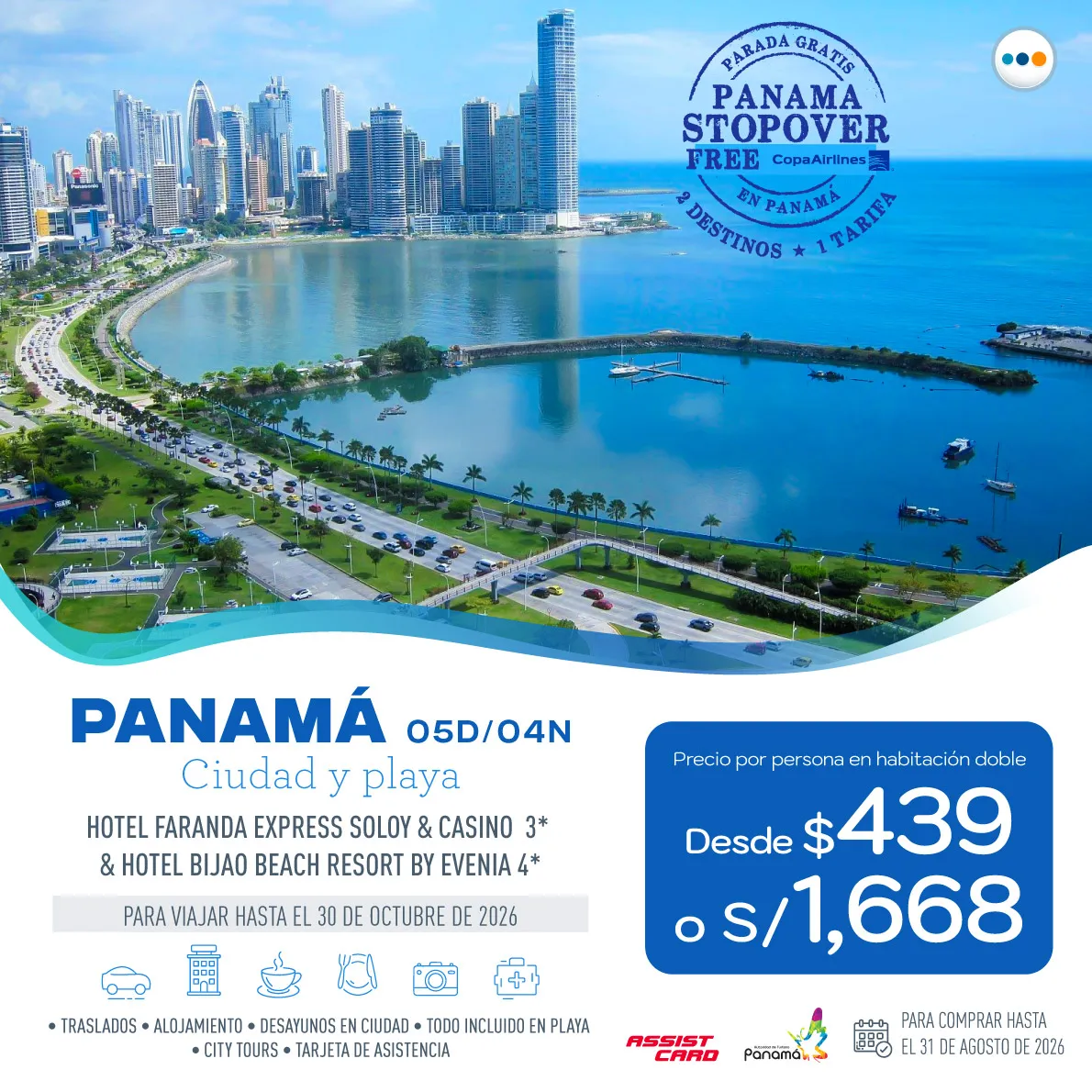 over-08 Panamá Ciudad y Playa - Imagen 1